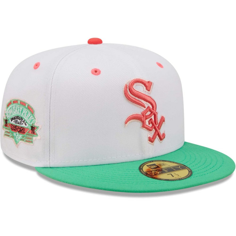 Chicago White Sox New Era Inaugural Season at Comiskey Park Watermelon Lolli 59FIFTY Fitted Hat - MLB Hats