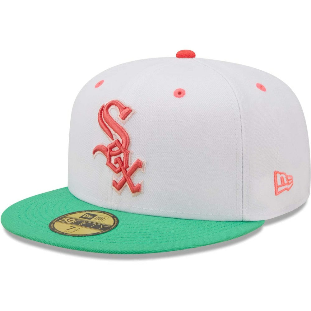 Chicago White Sox New Era Inaugural Season at Comiskey Park Watermelon Lolli 59FIFTY Fitted Hat - MLB Hats