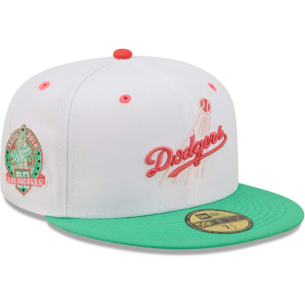 Los Angeles Dodgers New Era 50th Anniversary in Los Angeles Watermelon Lolli 59FIFTY Fitted Hat - MLB Hats
