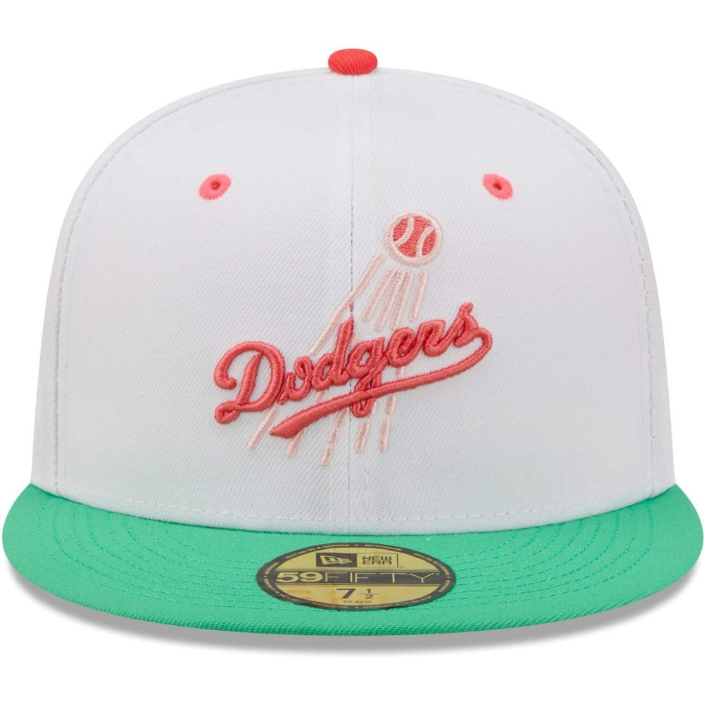 Los Angeles Dodgers New Era 50th Anniversary in Los Angeles Watermelon Lolli 59FIFTY Fitted Hat - MLB Hats