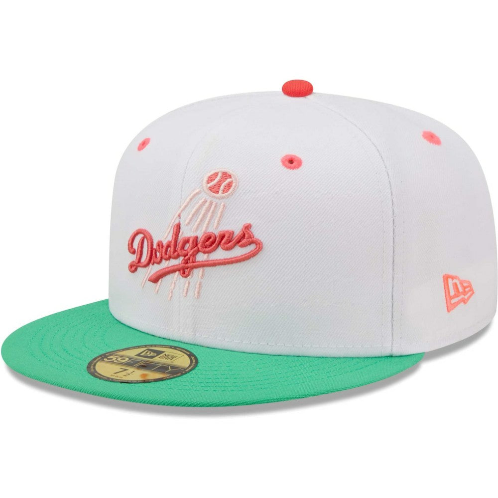 Los Angeles Dodgers New Era 50th Anniversary in Los Angeles Watermelon Lolli 59FIFTY Fitted Hat - MLB Hats