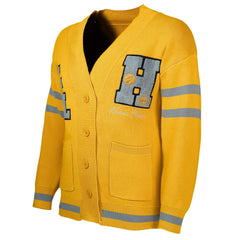 Yellow/Gray Atlanta Hawks NBA x Keiser Clark No Caller ID Button-Up Cardigan | NBA