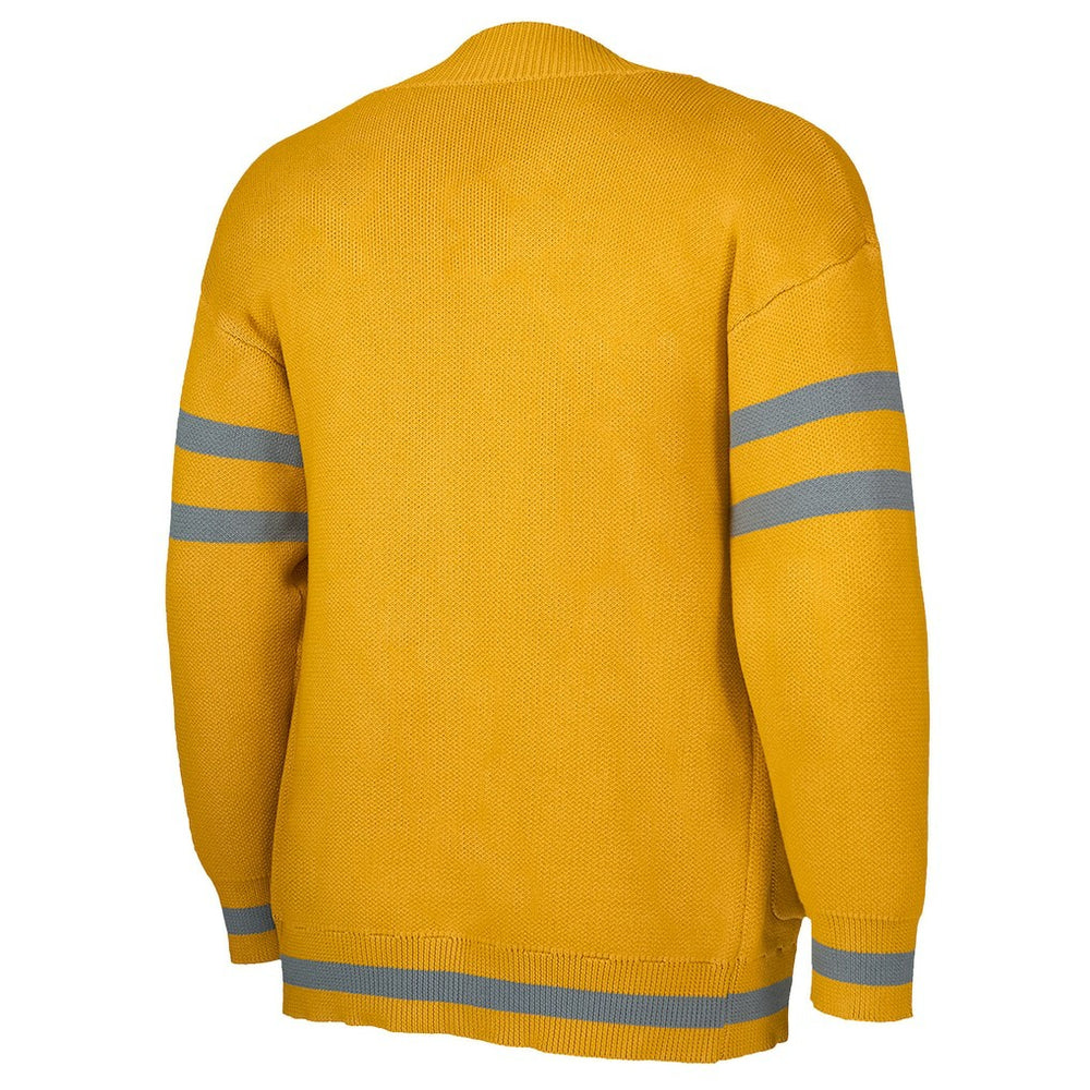 Yellow/Gray Atlanta Hawks NBA x Keiser Clark No Caller ID Button-Up Cardigan | NBA