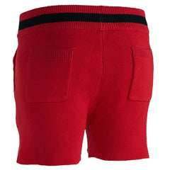 Red/Black Chicago Bulls NBA x Keiser Clark No Caller ID Knit Shorts | NBA