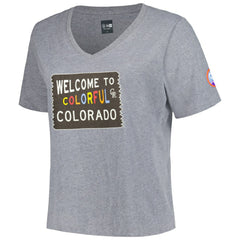 Colorado Rockies New Era Women's City Connect Plus Size V-Neck T-Shirt - MLB T-shirts