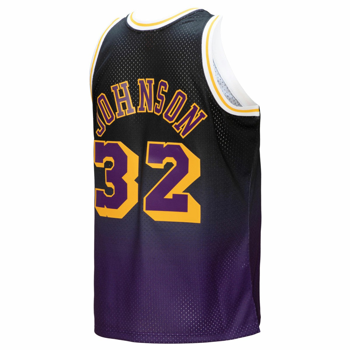 Purple/Black Magic Johnson Los Angeles Lakers 1984/85 Hardwood Classics Fadeaway Swingman Player Jersey | NBA