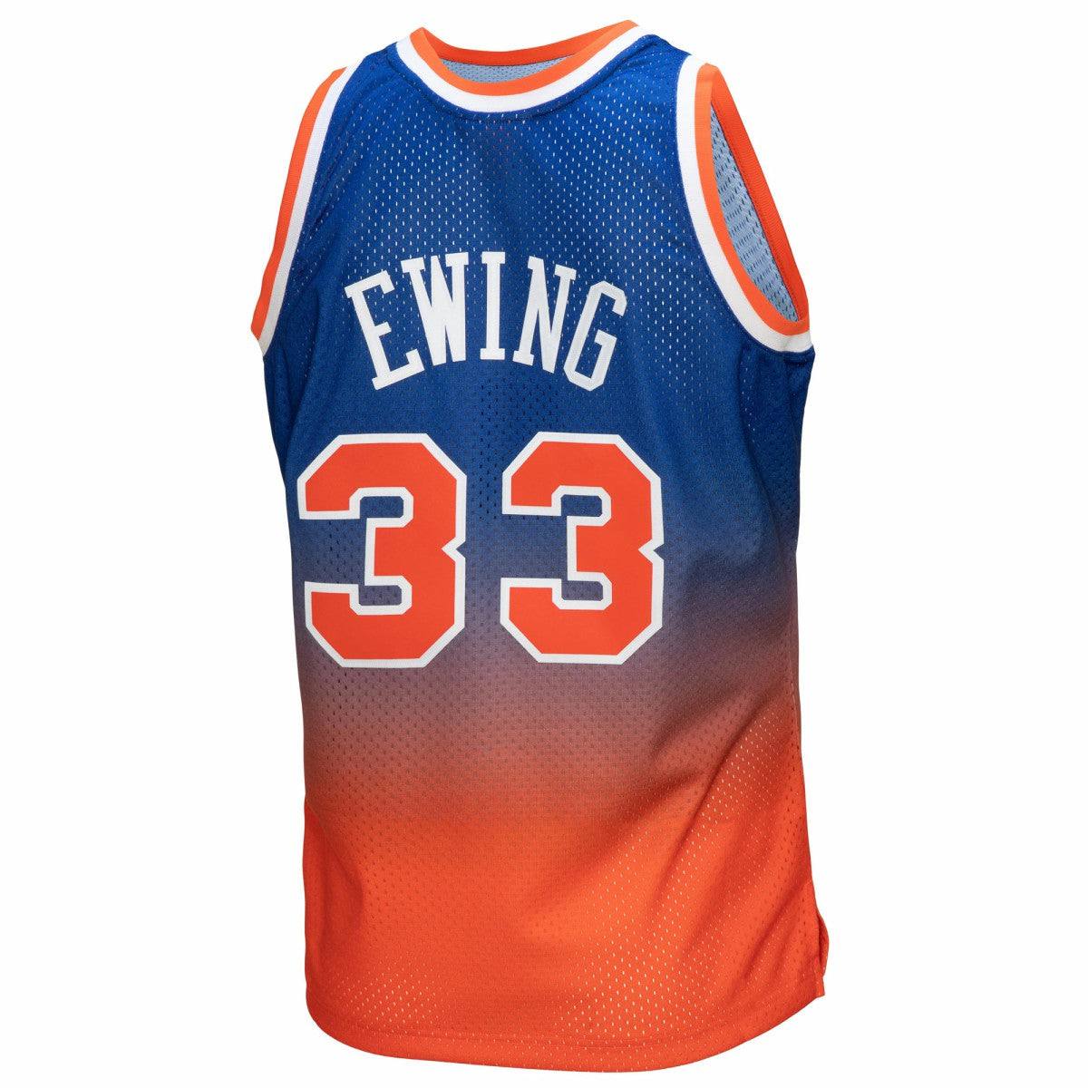 Orange/Royal Patrick Ewing New York Knicks 1991/92 Hardwood Classics Fadeaway Swingman Player Jersey | NBA