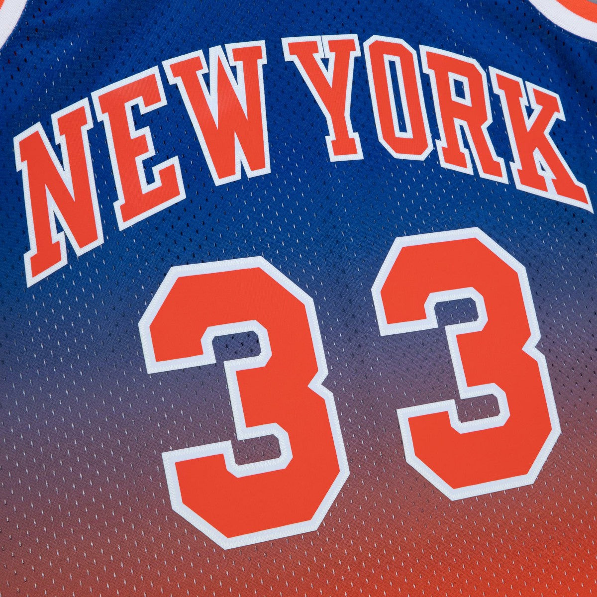Orange/Royal Patrick Ewing New York Knicks 1991/92 Hardwood Classics Fadeaway Swingman Player Jersey | NBA