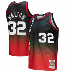 Red/Black Bill Walton Portland Trail Blazers 1976/77 Hardwood Classics Fadeaway Swingman Player Jersey | NBA