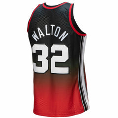 Red/Black Bill Walton Portland Trail Blazers 1976/77 Hardwood Classics Fadeaway Swingman Player Jersey | NBA
