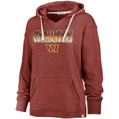 Washington Commanders '47 Women's Color Rise Kennedy Pullover V-Neck Hoodie | NFL Online