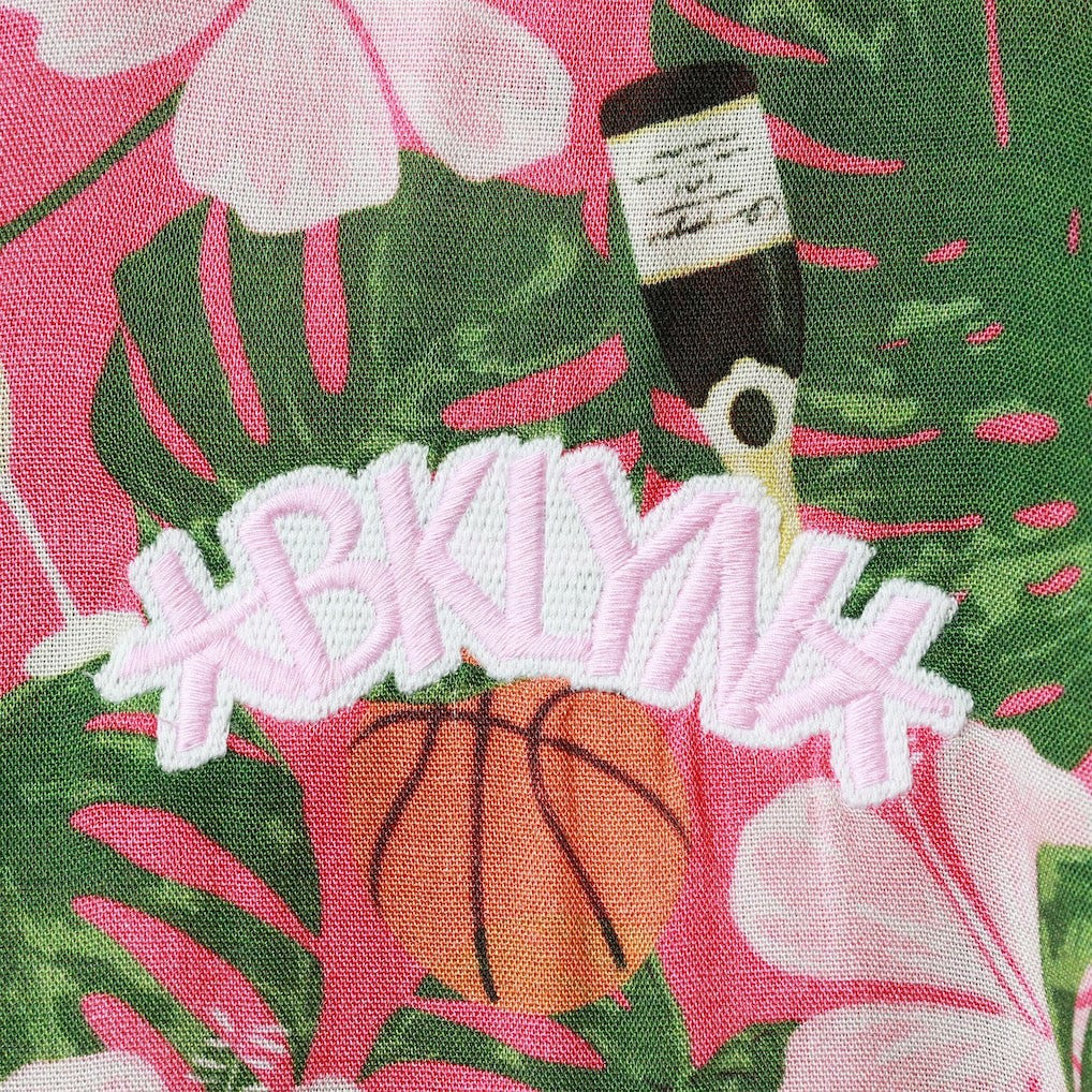 Pink Brooklyn Nets Lusso Women's Finley-Frankie Party Top & Shorts Set | NBA