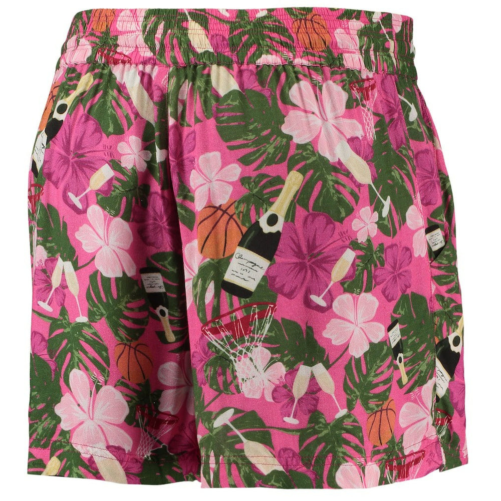 Pink Chicago Bulls Lusso Women's Finley-Frankie Party Top & Shorts Set | NBA