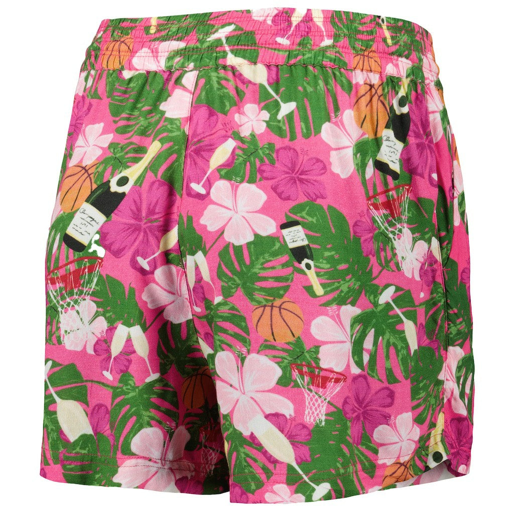 Pink Golden State Warriors Lusso Women's Finley-Frankie Party Top & Shorts Set sale | NBA