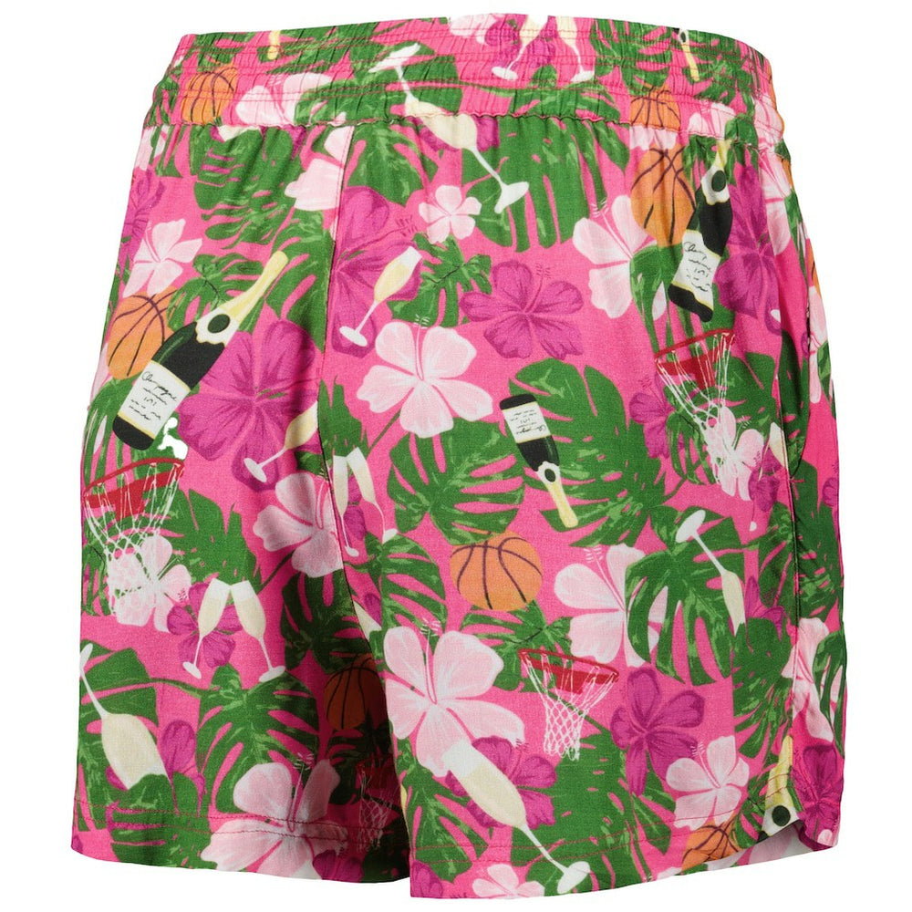 Pink Golden State Warriors Lusso Women's Finley-Frankie Party Top & Shorts Set sale | NBA