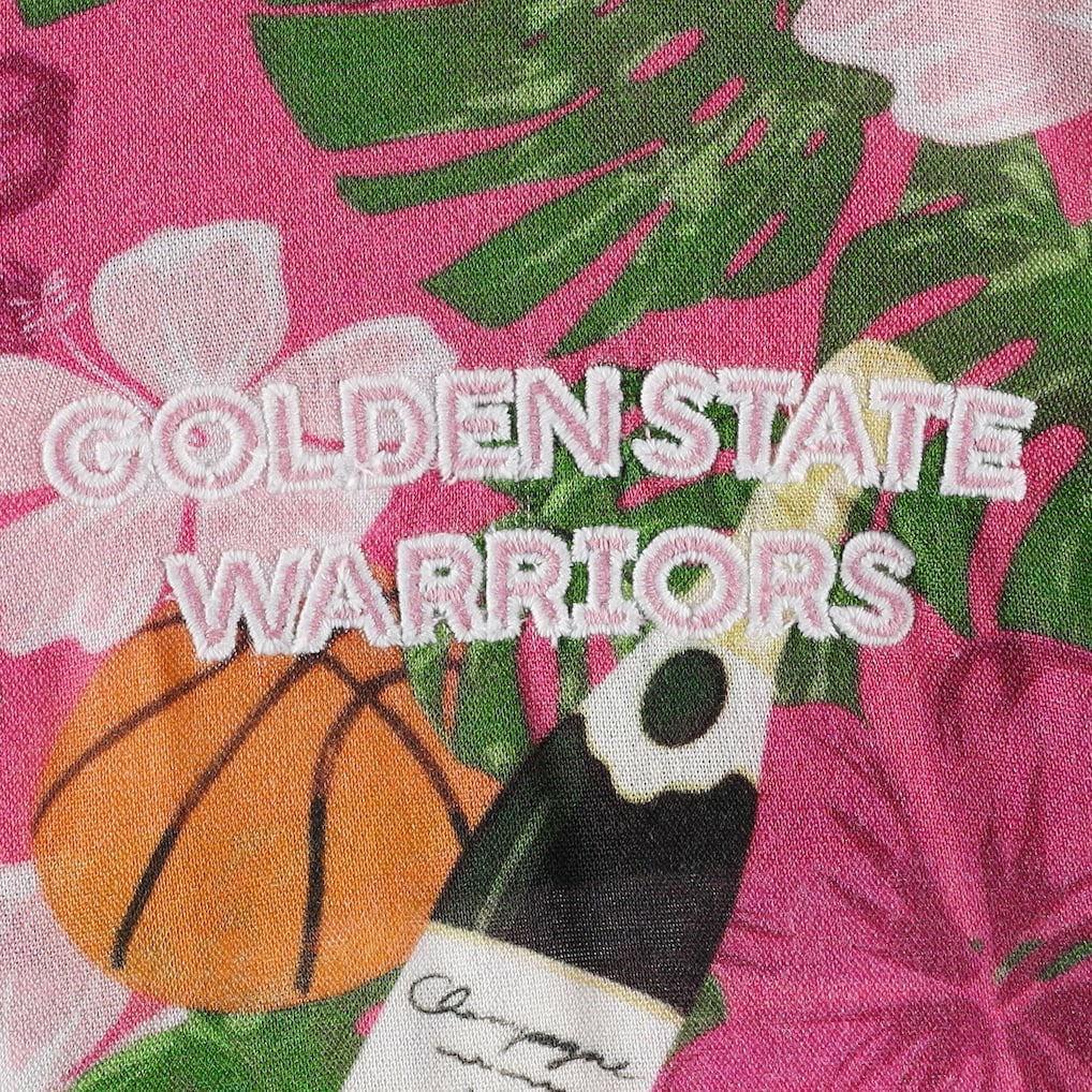 Pink Golden State Warriors Lusso Women's Finley-Frankie Party Top & Shorts Set sale | NBA