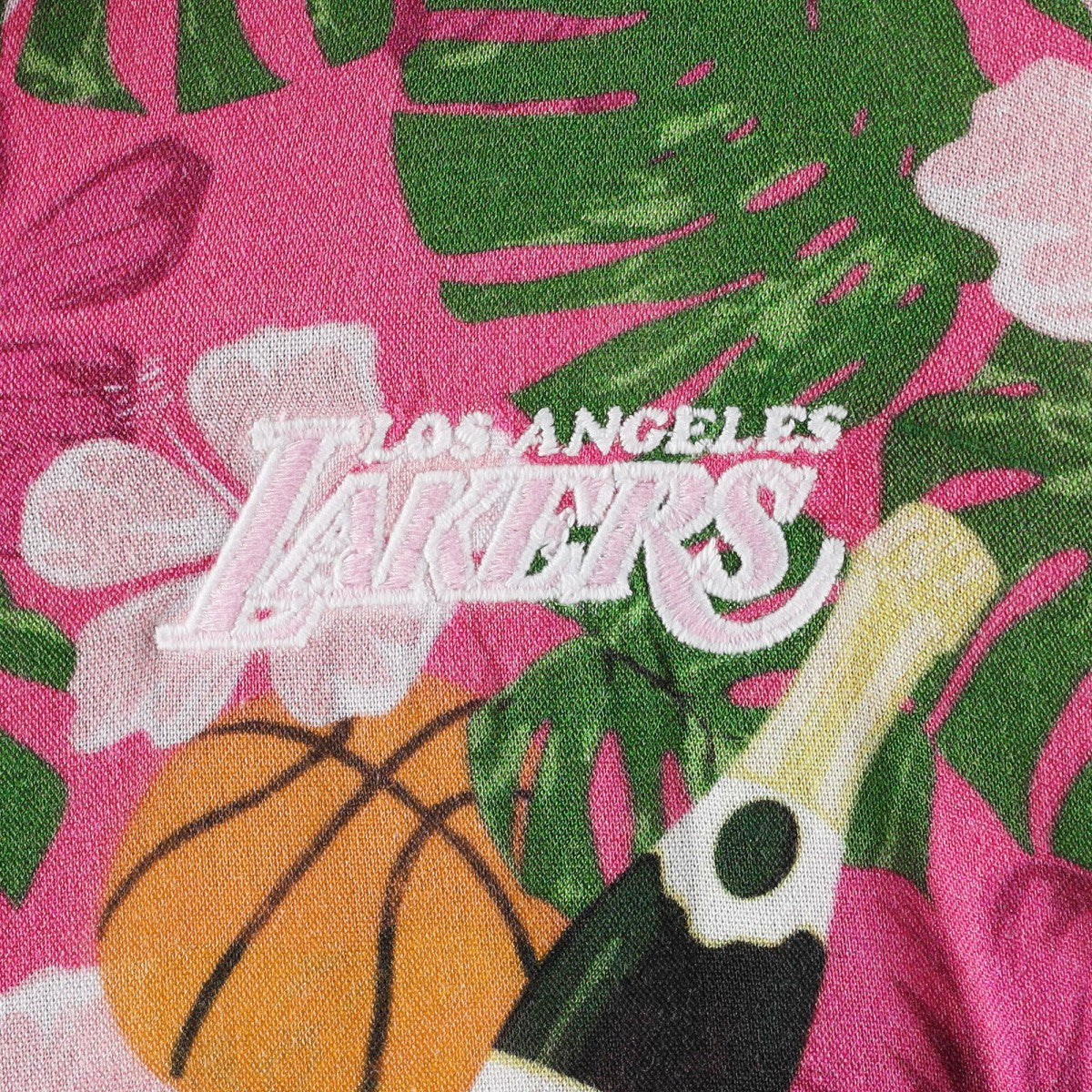 Pink Los Angeles Lakers Lusso Women's Finley-Frankie Party Top & Shorts Set | NBA