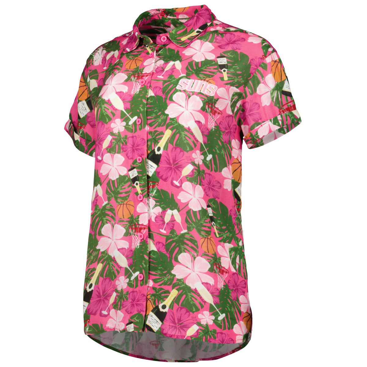 Pink Phoenix Suns Lusso Women's Finley-Frankie Party Top & Shorts Set | NBA