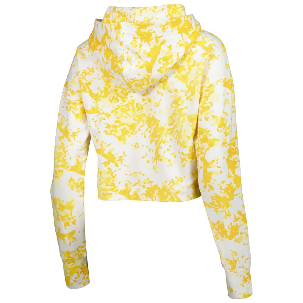 Gold/White Denver Nuggets Lusso Women's Maia Tri-Blend Cropped Quarter-Zip Top sale | NBA