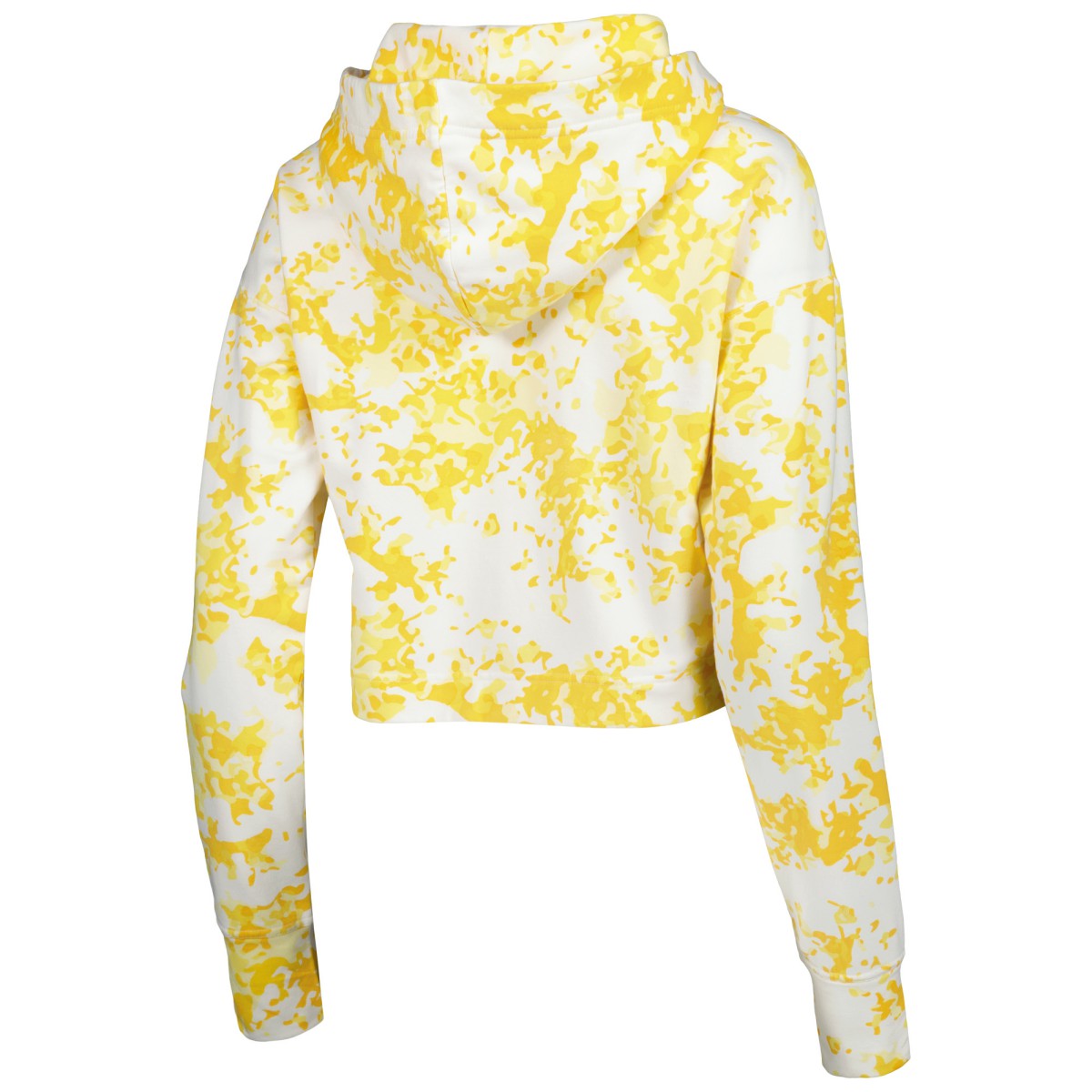 Gold/White Los Angeles Lakers Lusso Women's Maia Tri-Blend Cropped Quarter-Zip Top | NBA
