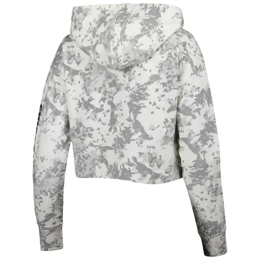 Gray/White Chicago Bulls Lusso Women's Maia Tri-Blend Cropped Quarter-Zip Top sale | NBA