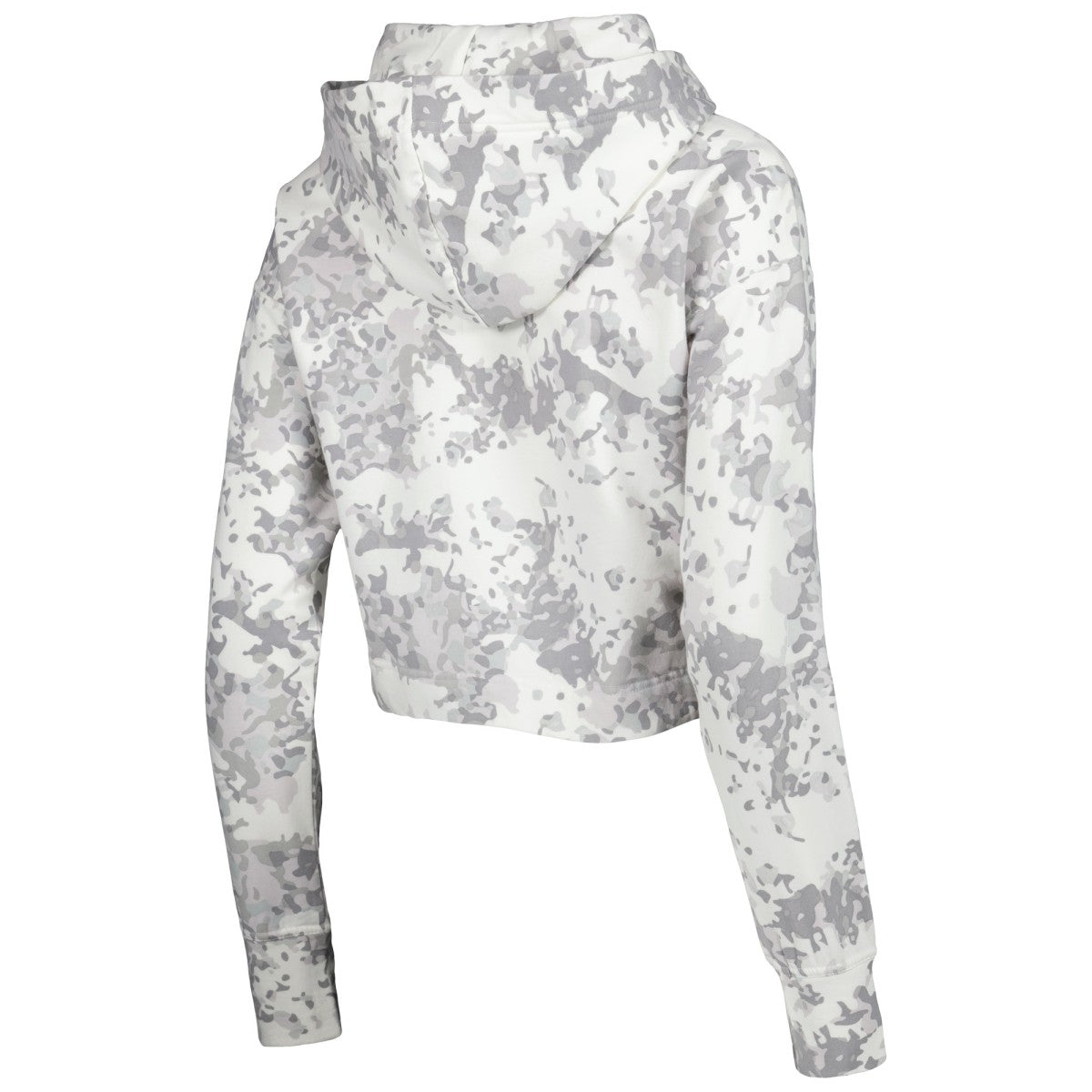 Gray/White Phoenix Suns Lusso Women's Maia Tri-Blend Cropped Quarter-Zip Top | NBA
