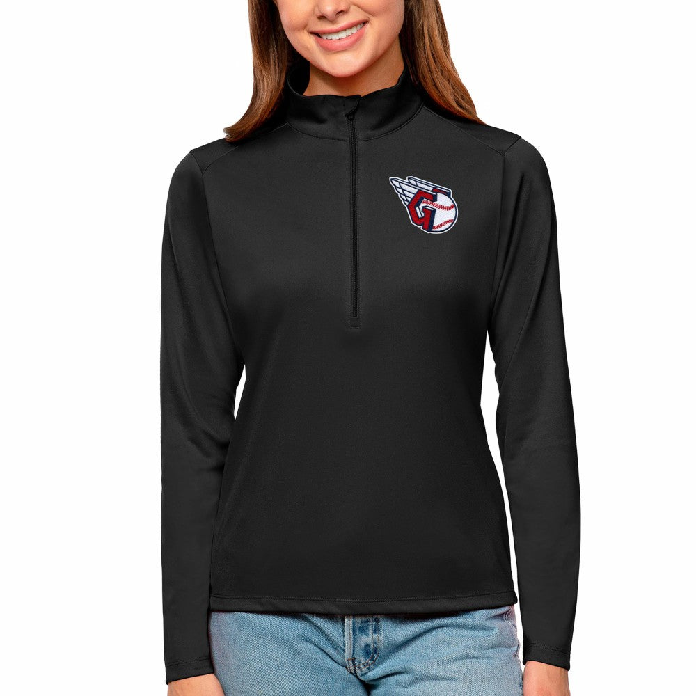 Cleveland Guardians Antigua Women's Tribute Quarter-Zip Pullover Top - MLB Pullover