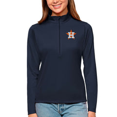 Houston Astros Antigua Women's Tribute Quarter-Zip Pullover Top - MLB Pullover