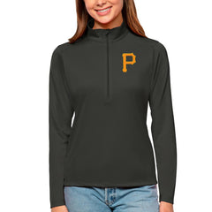 Pittsburgh Pirates Antigua Women's Tribute Quarter-Zip Pullover Top - MLB Pullover
