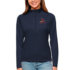 St. Louis Cardinals Antigua Women's Tribute Quarter-Zip Pullover Top - MLB Pullover