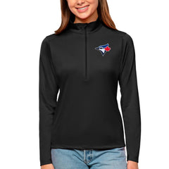Toronto Blue Jays Antigua Women's Tribute Quarter-Zip Pullover Top - MLB Pullover