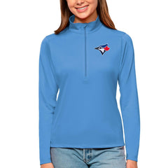 Toronto Blue Jays Antigua Women's Tribute Quarter-Zip Pullover Top - MLB Pullover