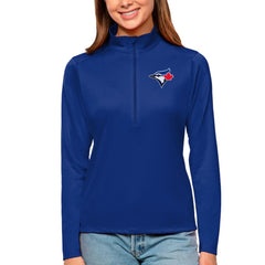 Toronto Blue Jays Antigua Women's Tribute Quarter-Zip Pullover Top - MLB Pullover