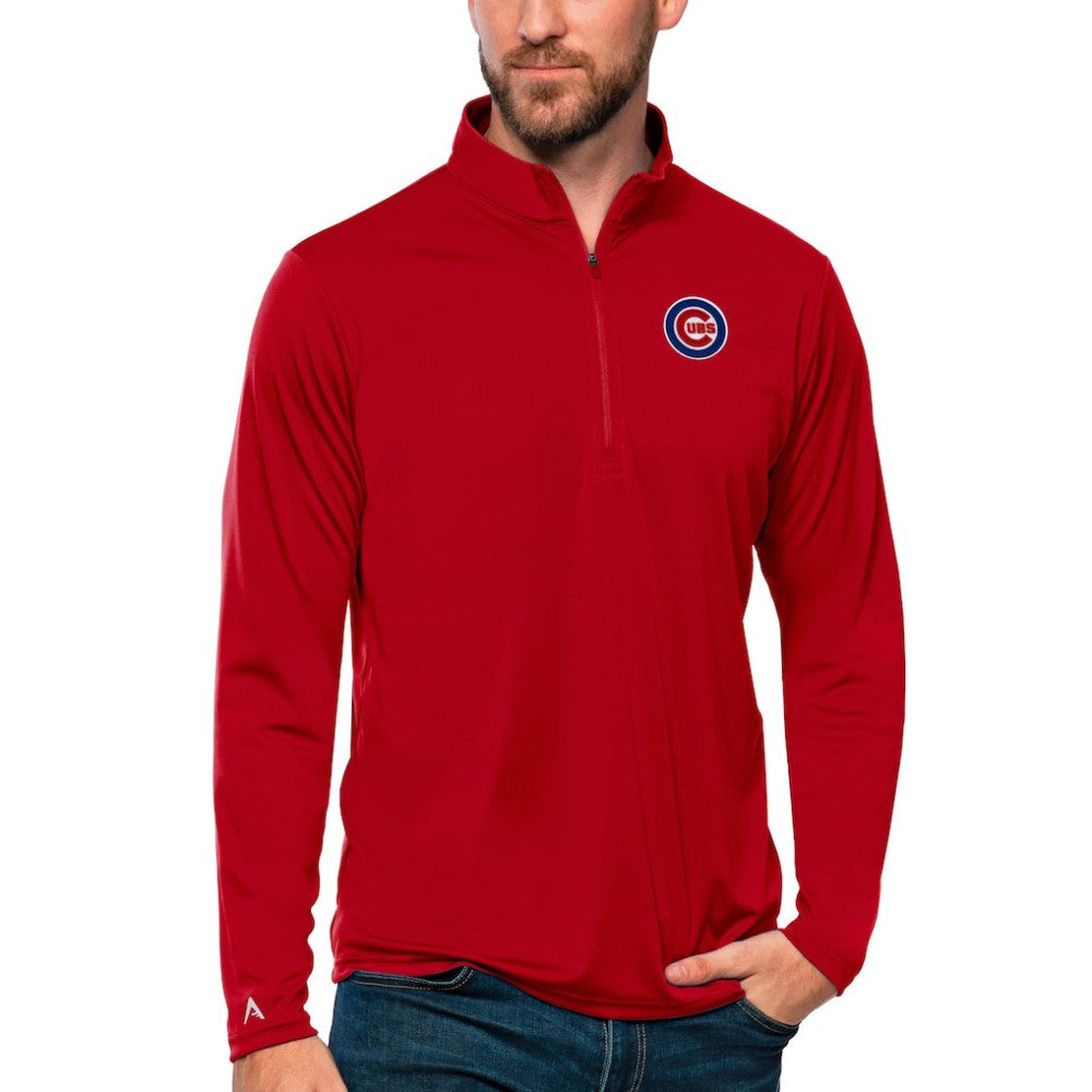 Chicago Cubs Antigua Tribute Quarter-Zip Pullover Top - MLB Pullover