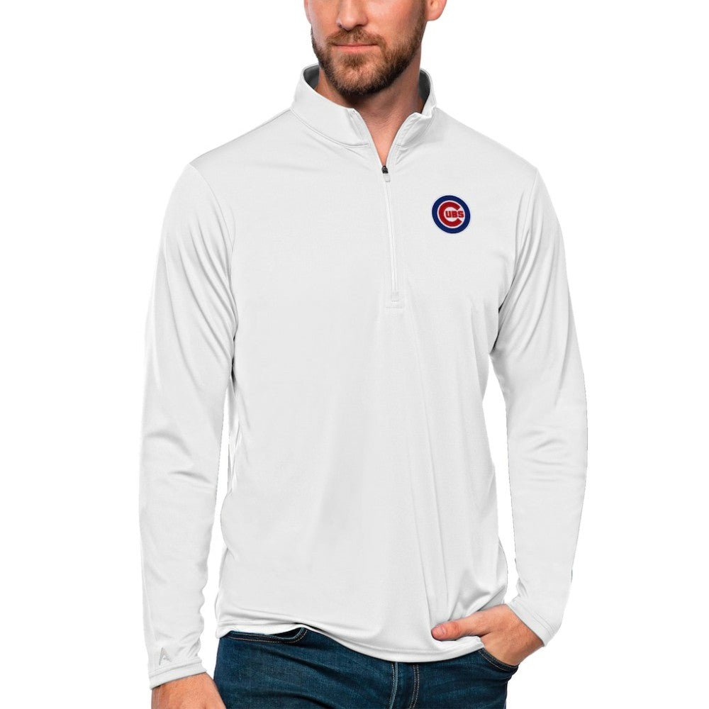 Chicago Cubs Antigua Tribute Quarter-Zip Pullover Top - MLB Pullover