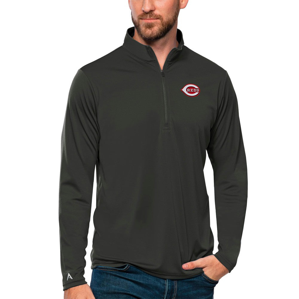 Cincinnati Reds Antigua Tribute Quarter-Zip Pullover Top - MLB Pullover