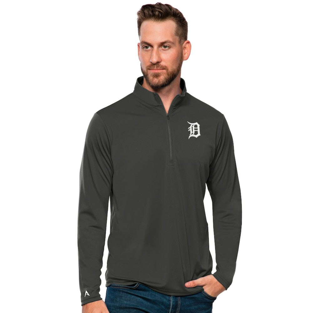Detroit Tigers Antigua Tribute Quarter-Zip Pullover Top - MLB Pullover