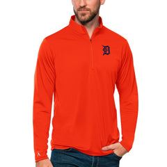 Detroit Tigers Antigua Tribute Quarter-Zip Pullover Top - MLB Pullover