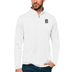 Detroit Tigers Antigua Tribute Quarter-Zip Pullover Top - MLB Pullover