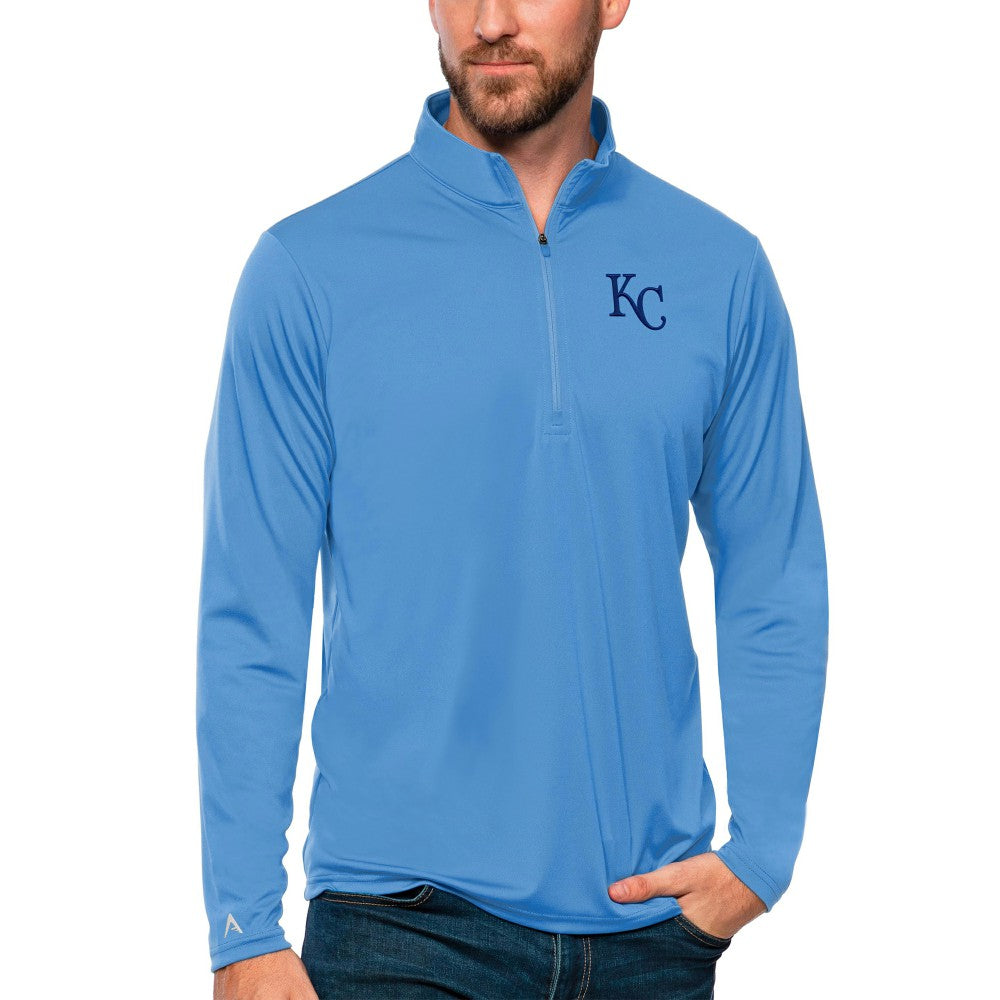 Kansas City Royals Antigua Tribute Quarter-Zip Pullover Top - MLB Pullover