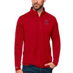 Los Angeles Angels Antigua Tribute Quarter-Zip Pullover Top - MLB Pullover