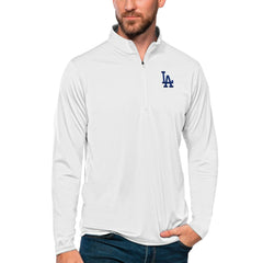 Los Angeles Dodgers Antigua Tribute Quarter-Zip Pullover Top - MLB Pullover