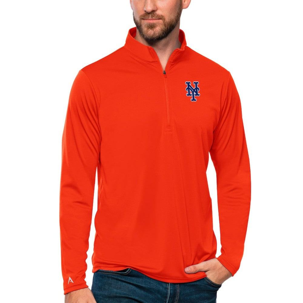 New York Mets Antigua Tribute Quarter-Zip Pullover Top - MLB Pullover