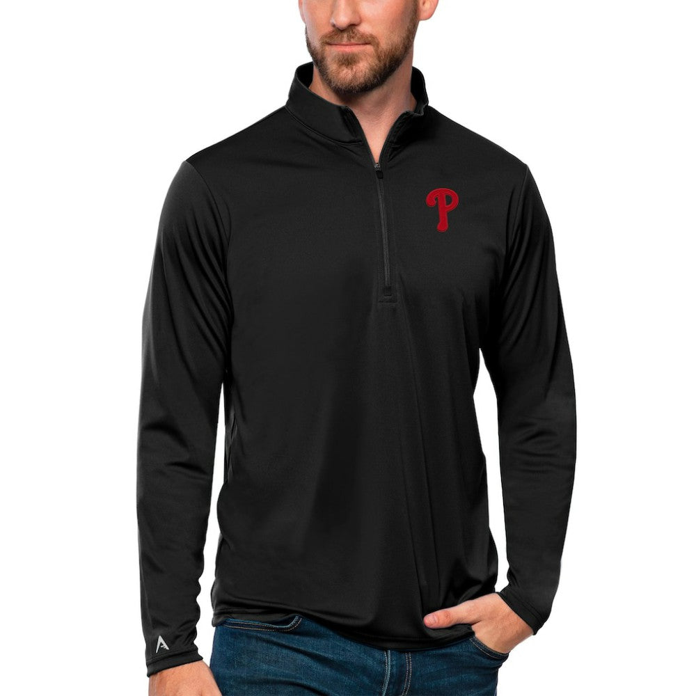 Philadelphia Phillies Antigua Tribute Quarter-Zip Pullover Top - MLB Pullover