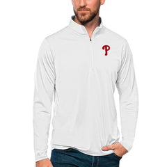 Philadelphia Phillies Antigua Tribute Quarter-Zip Pullover Top - MLB Pullover