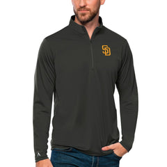 San Diego Padres Antigua Tribute Quarter-Zip Pullover Top - MLB Pullover