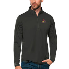 St. Louis Cardinals Antigua Tribute Quarter-Zip Pullover Top - MLB Pullover
