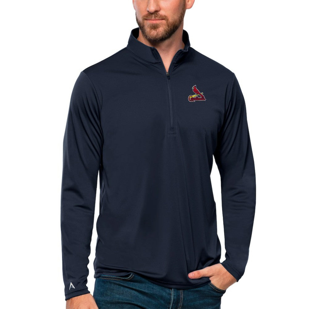 St. Louis Cardinals Antigua Tribute Quarter-Zip Pullover Top - MLB Pullover