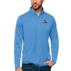 St. Louis Cardinals Antigua Tribute Quarter-Zip Pullover Top - MLB Pullover