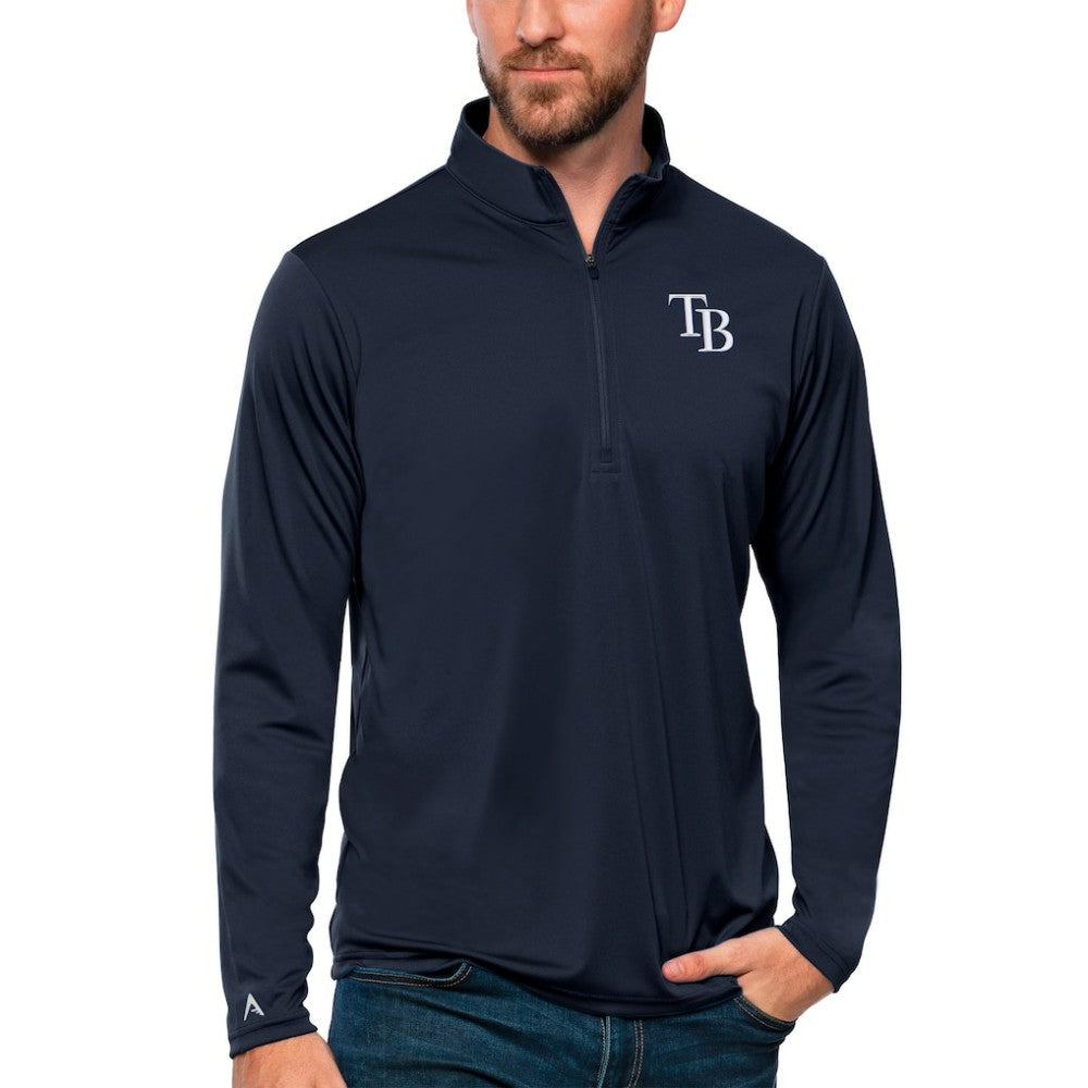 Tampa Bay Rays Antigua Tribute Quarter-Zip Pullover Top - MLB Pullover